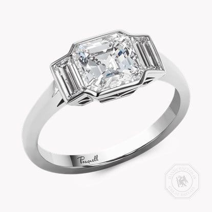 Kingdom 2.41ct Diamond Three Stone Ring in Platinum