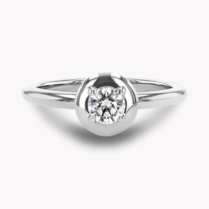 Skimming Stone 0.30ct Brilliant Cut Diamond Ring