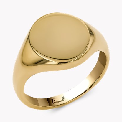 Oval Signet Ring in 18ct Yellow Gold