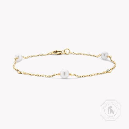 Sundance Pearl and Diamond Bracelet 2.62ct in 18ct Yellow Gold