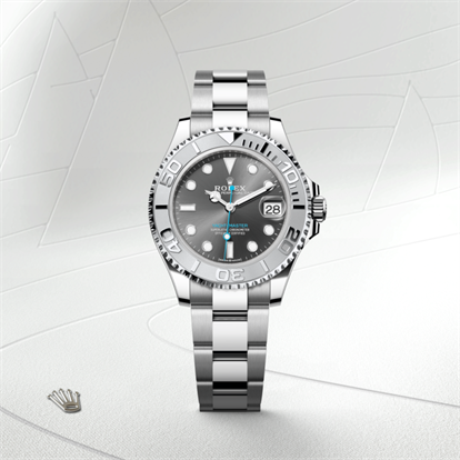 Yacht-Master 37, Oyster, 37 mm, Oystersteel and platinum watch