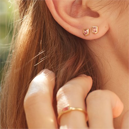 Lady Garden Pink Tourmaline Earring