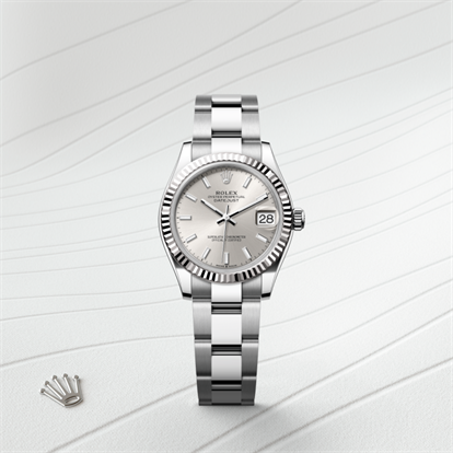 Datejust 31, Oyster, 31 mm, Oystersteel and white gold watch