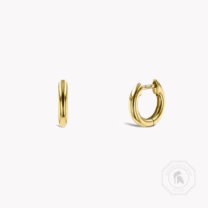 Small Hoop Earrings 11mm in 18ct Yellow Gold