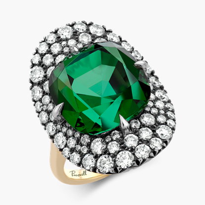 Masterpiece Portrait Setting 15.46ct Tourmaline Pendant in 18ct Yellow Gold