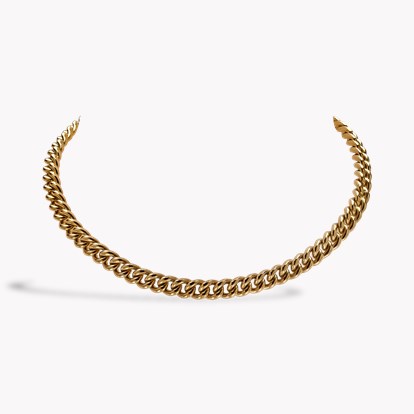 Victorian 34cm Oval Link Necklace in 18ct Yellow Gold