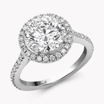 Celestial 3.01ct Brilliant Cut Diamond Cluster Ring in Platinum