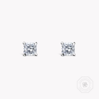 Princess Cut Diamond Stud Earrings