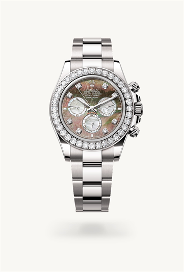 Rolex Cosmograph Daytona Oyster, 40 mm, white gold and diamonds