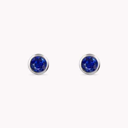 Sundance Sapphire Stud Earrings 0.50ct in 18ct White Gold