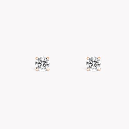 Diamond Stud Earrings 0.30ct in 18ct Rose Gold