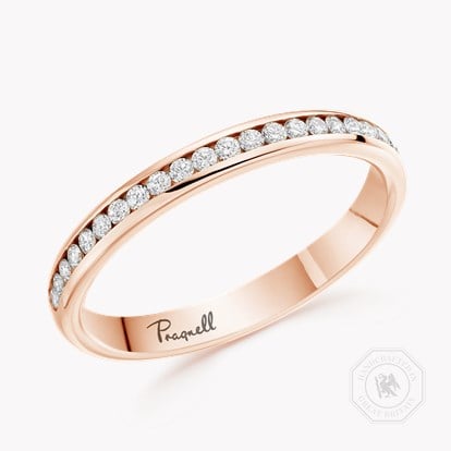 Brilliant Cut Diamond Half Eternity Ring