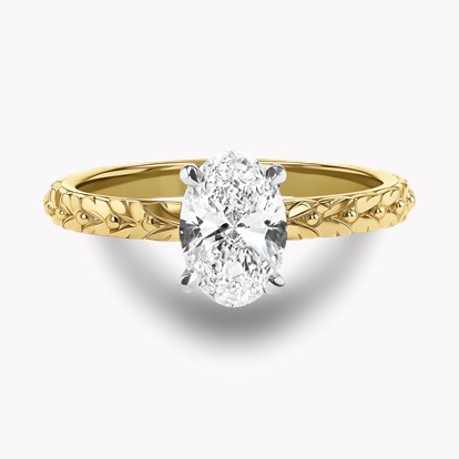 Apple Blossom 1.01ct Oval Cut Diamond Ring