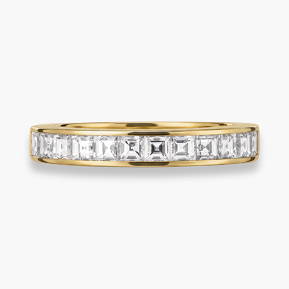 Carré Cut 1.07ct Diamond Half Eternity Ring