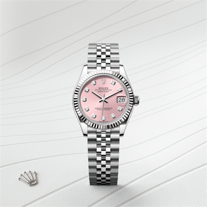Datejust 31, Oyster, 31 mm, Oystersteel and white gold watch