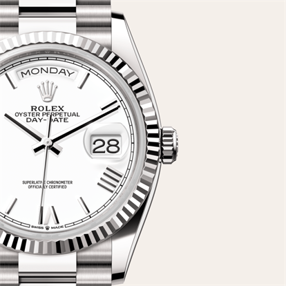 Day-Date 36, Oyster, 36 mm, white gold watch