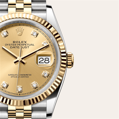 Datejust 36, Oyster, 36 mm, Oystersteel and yellow gold watch