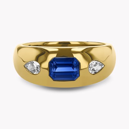 Stellar 1.29ct Sapphire and Diamond Bombé Ring