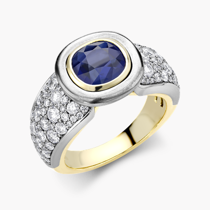Burma Sapphire Masterpiece Ring 2.99ct in Cornish Tin