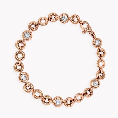 RockChain Diamond Bracelet 1.89cts in 18ct Rose Gold