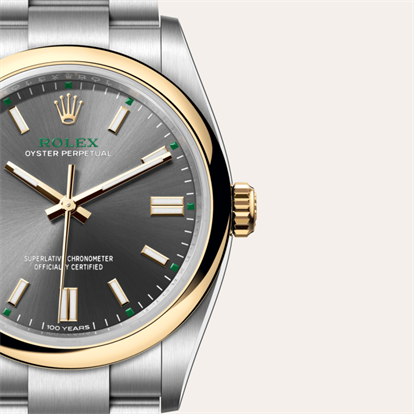 Oyster Perpetual 36, Oyster, 36 mm, Oystersteel and yellow gold watch
