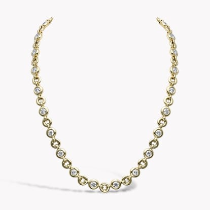 RockChain Diamond Necklace 6.02cts in 18ct Yellow Gold