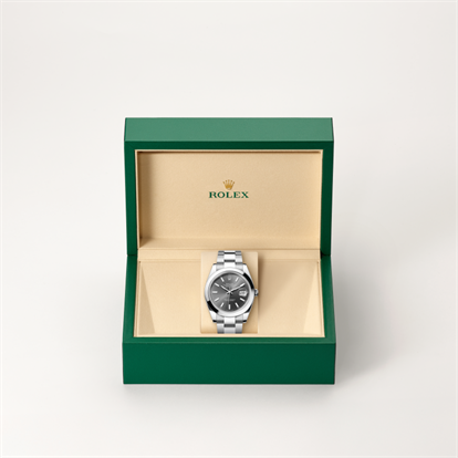 Datejust 41, Oyster, 41 mm, Oystersteel watch inside presentation box