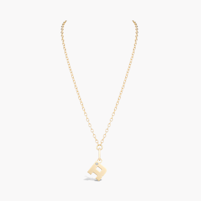 Letter R Diamond Pendant Charm