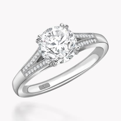 1.30ct Diamond Solitaire Ring Platinum Imperial Setting