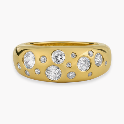 Stellar Brilliant Cut 0.95ct Diamond Bombé Ring