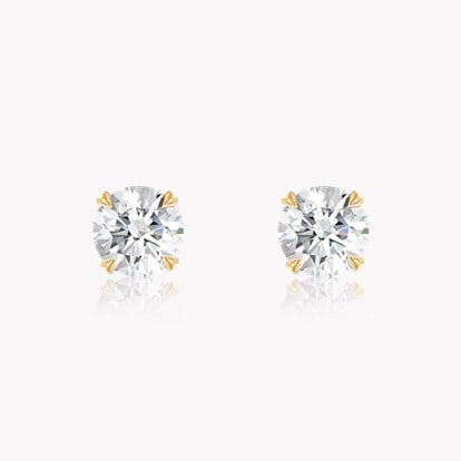 Windsor Diamond Stud Earrings 1.20ct in 18ct Yellow Gold