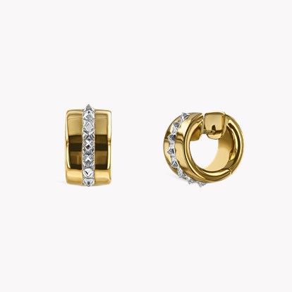Rockchic Diamond Hoop Earrings 1.35ct in 18ct Yellow Gold