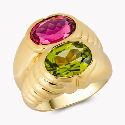 Bvlgari 1990s 5.27ct Tourmaline Bombé Ring