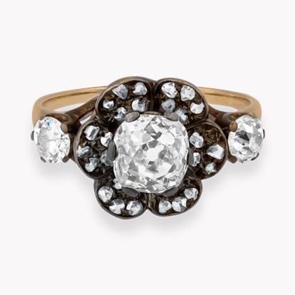 Victorian Old Mine Cut Diamond Ring