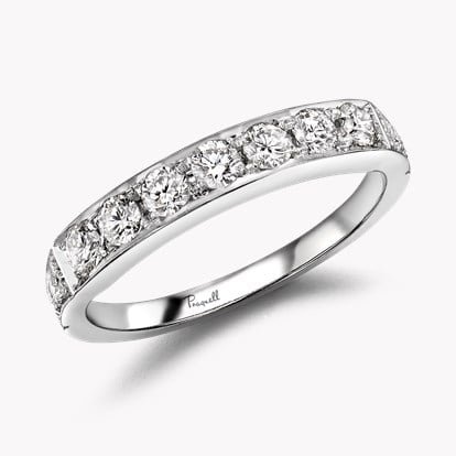 Antrobus 0.52ct Diamond Half Eternity Ring - 1.7mm Width in Platinum