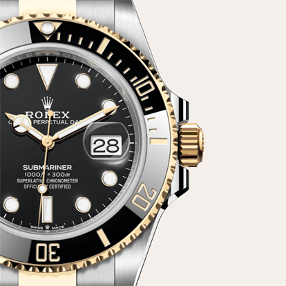 Submariner Date, Oyster, 41 mm, Oystersteel and yellow gold watch