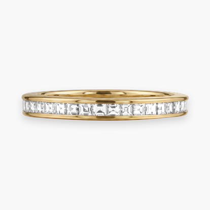 Carré Cut 0.88ct Diamond Half Eternity Ring