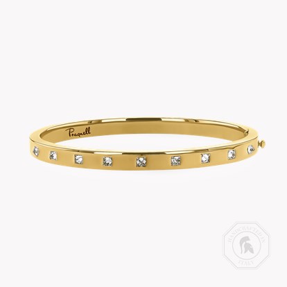 Inverted Princess Cut Diamond RockChic Bangle