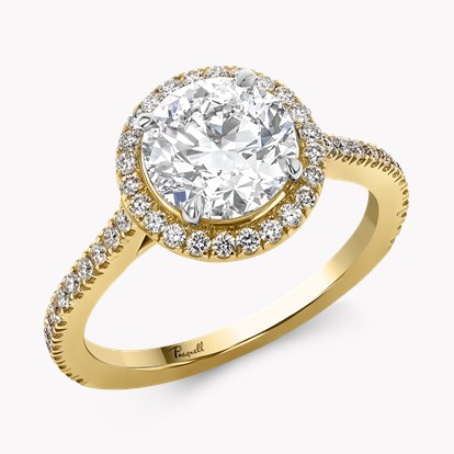 Celestial 2.00ct Brilliant Cut Diamond Cluster Ring in 18ct Yellow Gold and Platinum