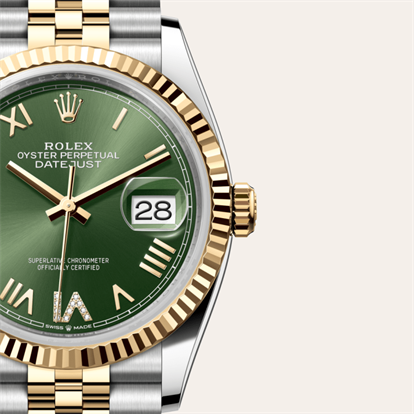 Datejust 36, Oyster, 36 mm, Oystersteel and yellow gold watch
