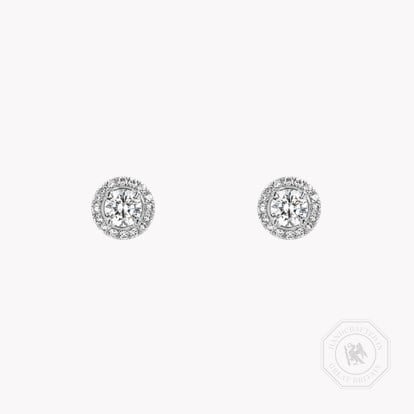 Celestial Round Brilliant Cut Diamond Stud Earrings