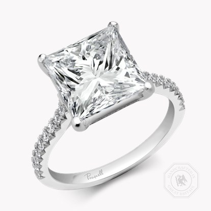Aurora 5.05ct Princess Cut Diamond Ring