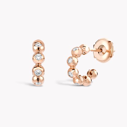 Bohemia Diamond Hoop Earrings 0.21ct in 18ct Rose Gold