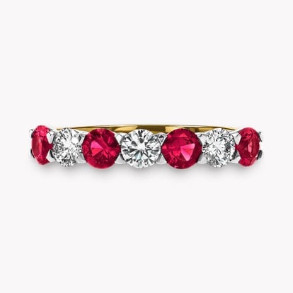 Diamond and Ruby Eternity Ring