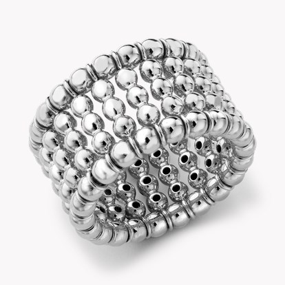 Bohemia Expandable Five Row Ring in 18ct White Gold