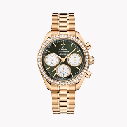 OMEGA Speedmaster 38 O32455385060001 Watch - 38mm, Green Dial 