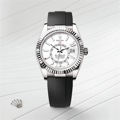 Sky-Dweller, Oyster, 42 mm, white gold watch