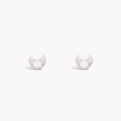 Akoya Pearl Stud Earrings in 18ct White Gold