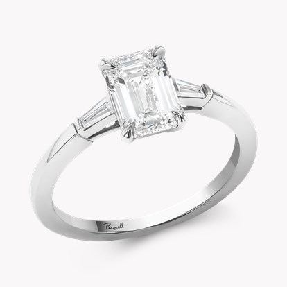 Regency 1.51ct Emerald Cut Diamond Ring in Platinum