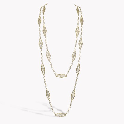 Belle Epoque Hearts & Diamonds Long Chain Necklace